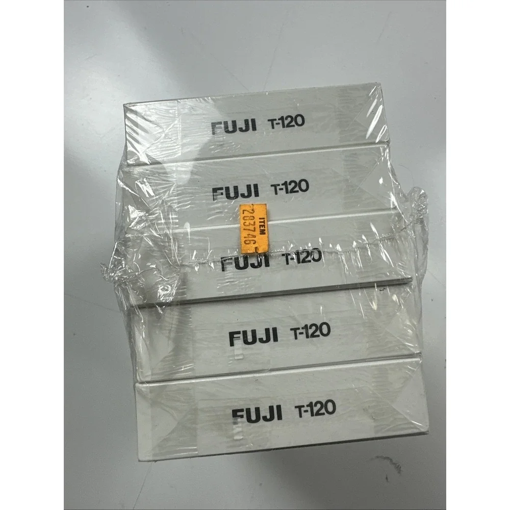 Fuji Videocassette VHS T-120 New Factory-sealed VHS Tapes Blank Beridox 246m
